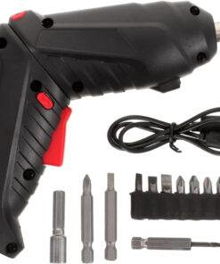Cordless Rechargeable Screwdriver Set Compact Electric Drill with LED Light